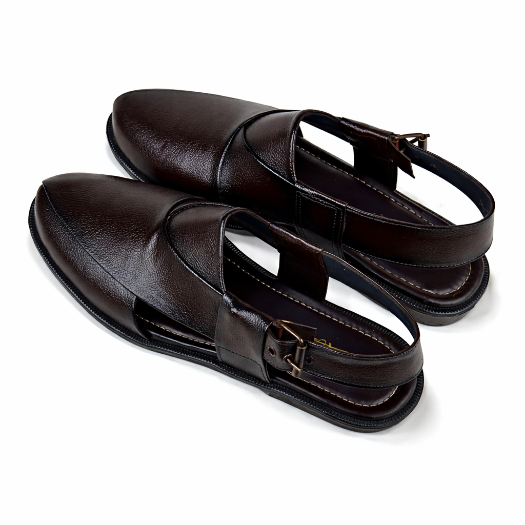 BROWN TEXTURED PESH