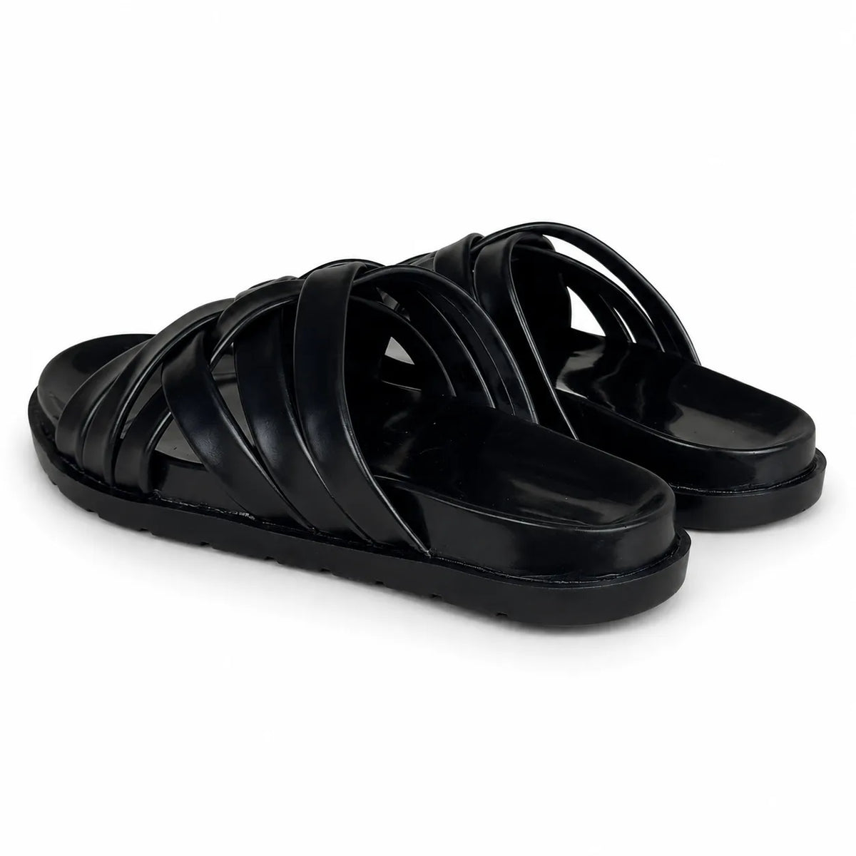 BRAIDE SLIPPER - BLACK