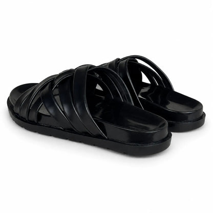 BRAIDE SLIPPER - BLACK
