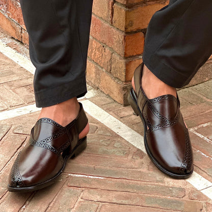 BROWN BROGUE PESH - 8063
