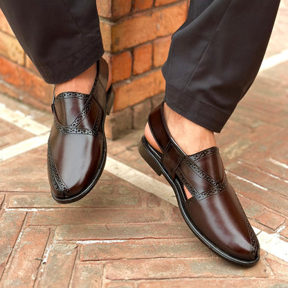 BROWN BROGUE PESH - 8063