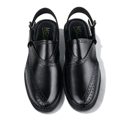 HIGH SOLE PESH - BLACK BROGUE - 5063