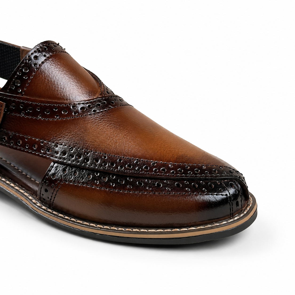STITCH SOLE - COMMANDO BROGUE - 8163