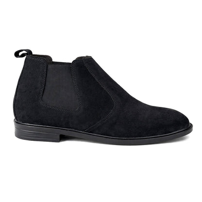 PURE SUEDE BLACK LEATHER CHELSEA