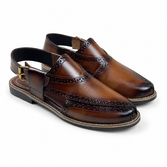 STITCH SOLE - COMMANDO BROGUE - 8163