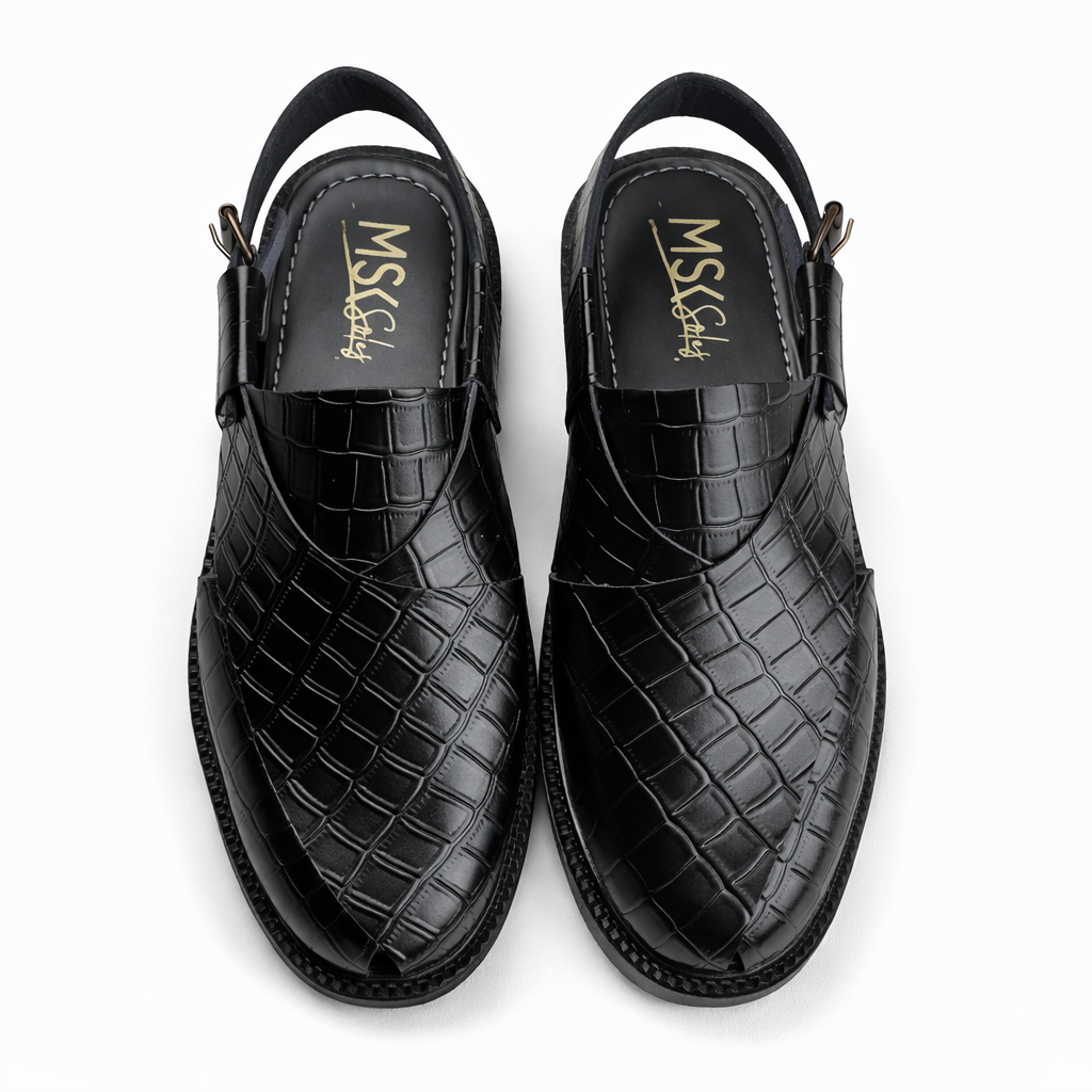 HIGH SOLE PESH - CROC BLACK - 5015