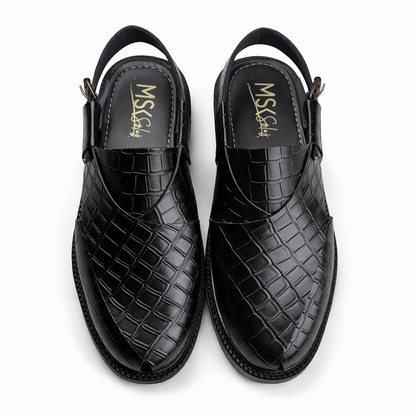 HIGH SOLE PESH - CROC BLACK - 5015