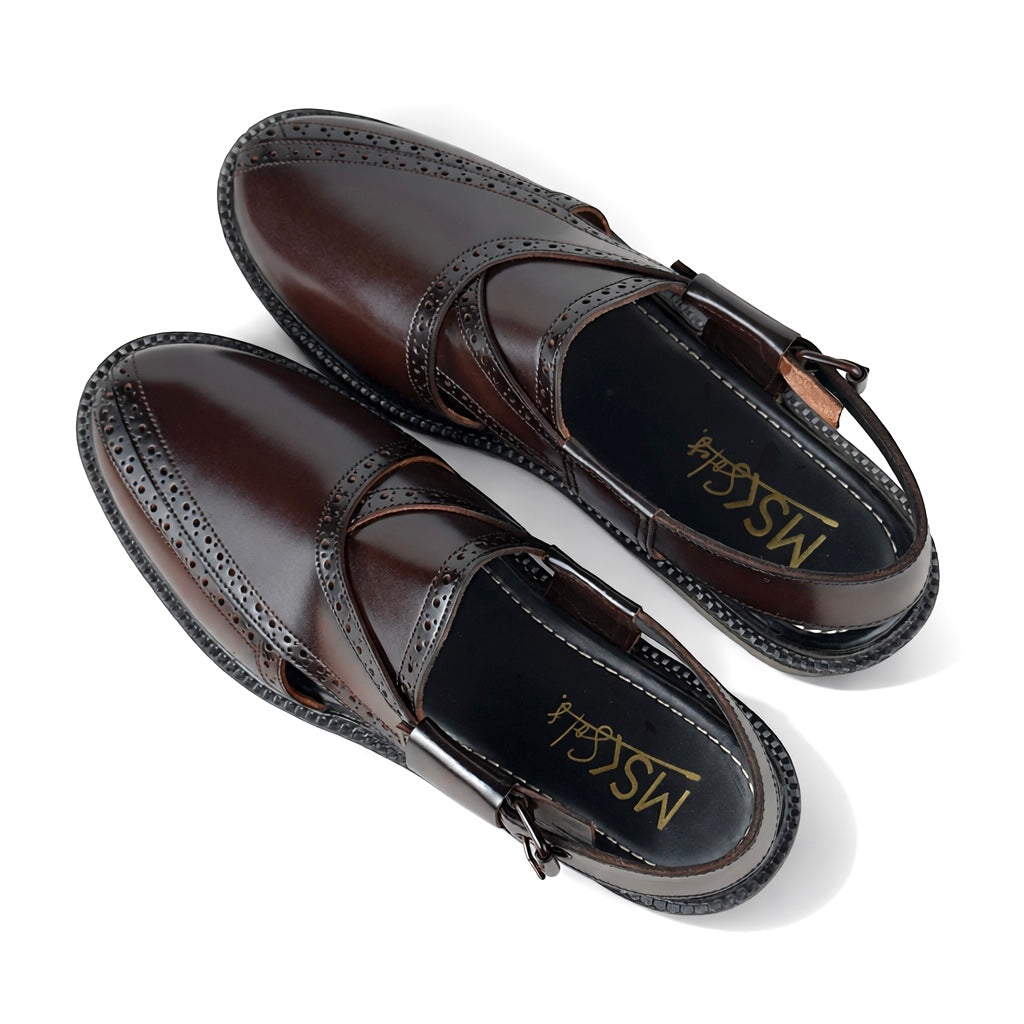 HIGH SOLE PESH - BROWN BROGUE - 5063