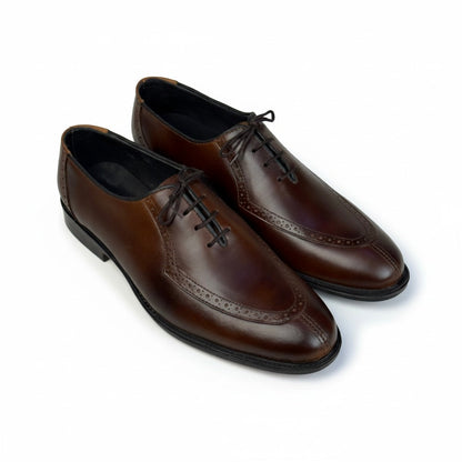 SHADED BROWN BROGUE OXFORD