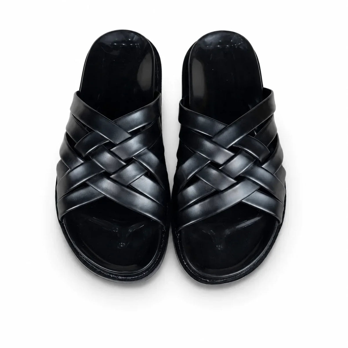 BRAIDE SLIPPER - BLACK