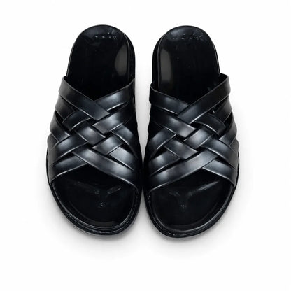 BRAIDE SLIPPER - BLACK