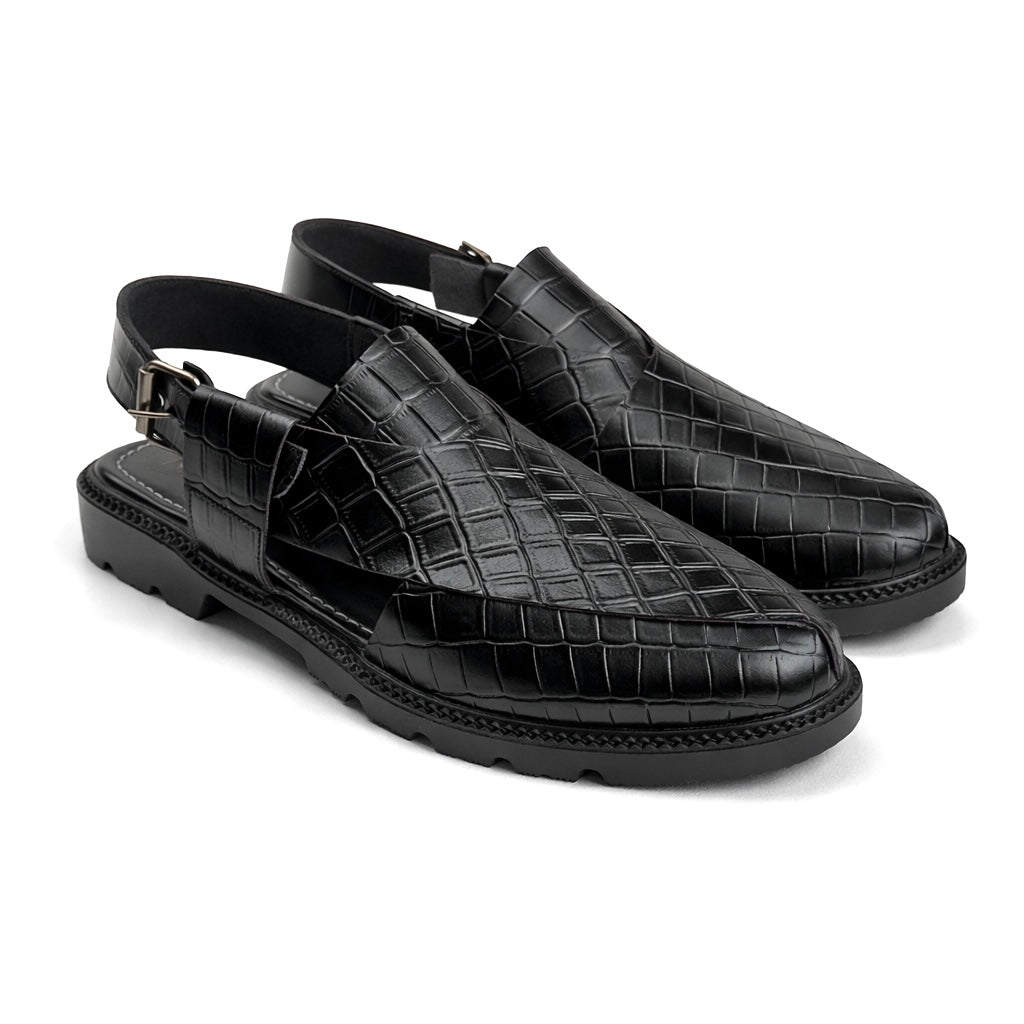 HIGH SOLE PESH - CROC BLACK - 5015