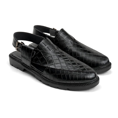 HIGH SOLE PESH - CROC BLACK - 5015