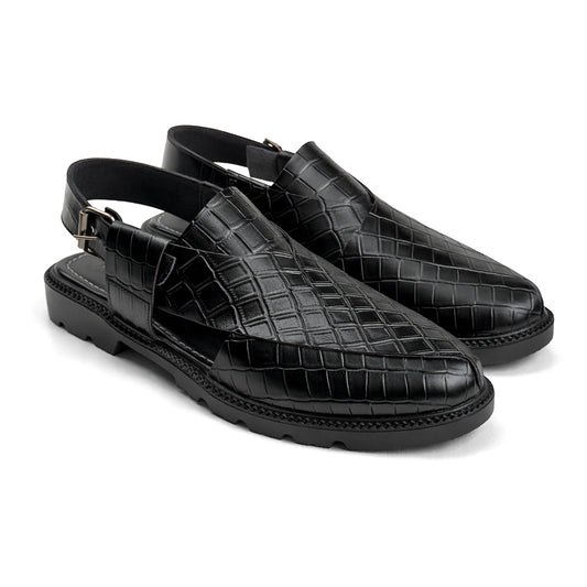 HIGH SOLE PESH - CROC BLACK - 5015