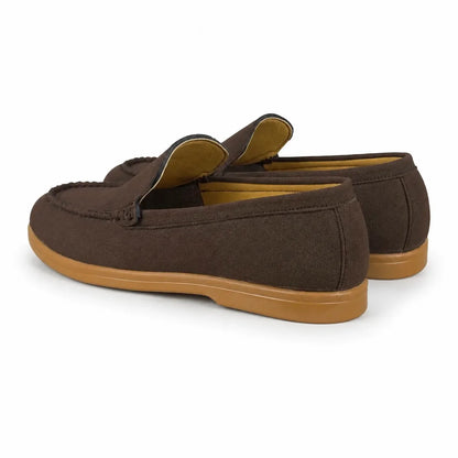 BROWN SUEDE MEDICATED LOAFER