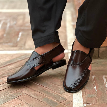 BROWN BROGUE PESH - 8063