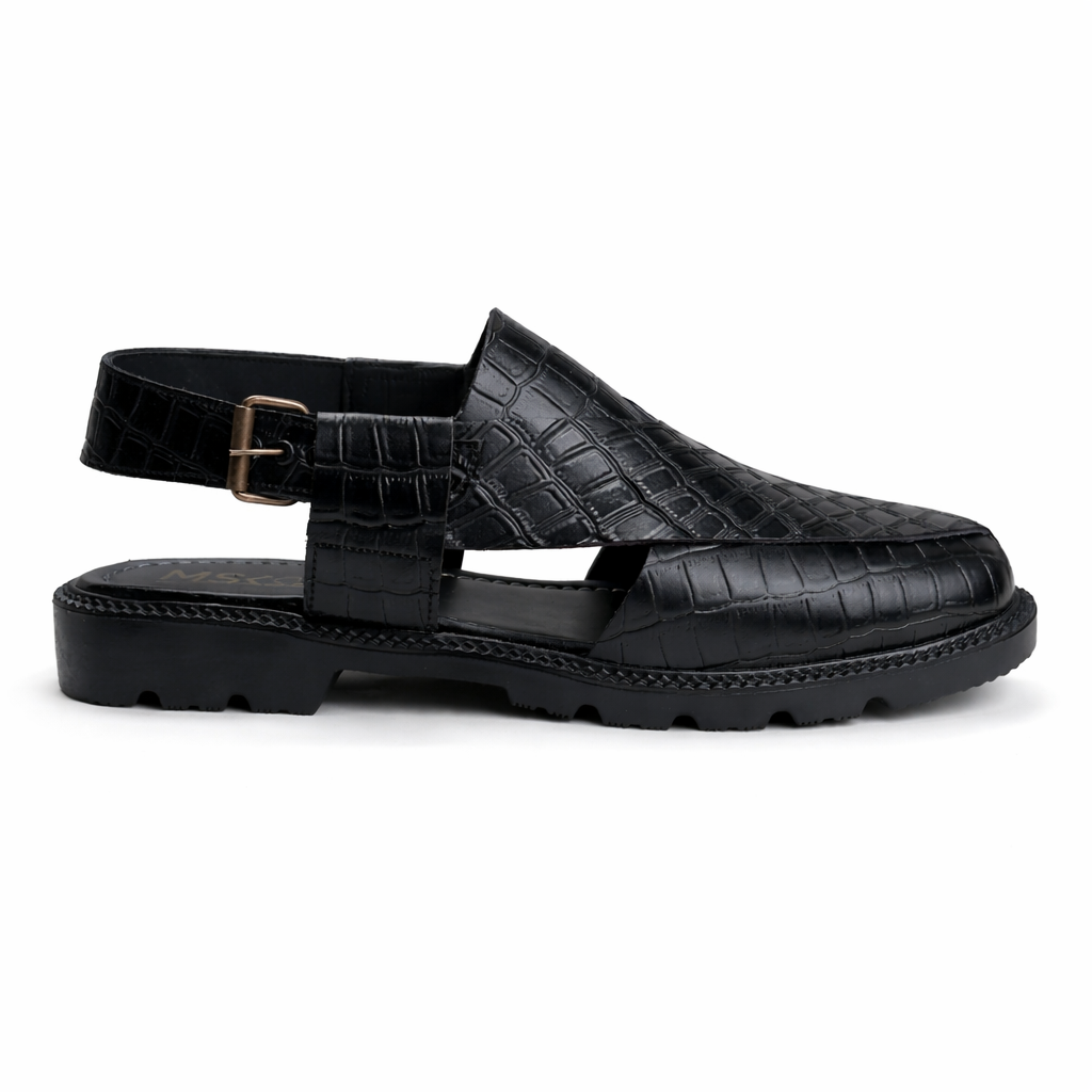 HIGH SOLE PESH - CROC BLACK - 5015