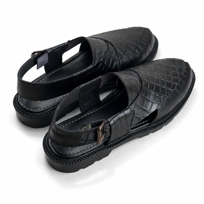 HIGH SOLE PESH - CROC BLACK - 5015