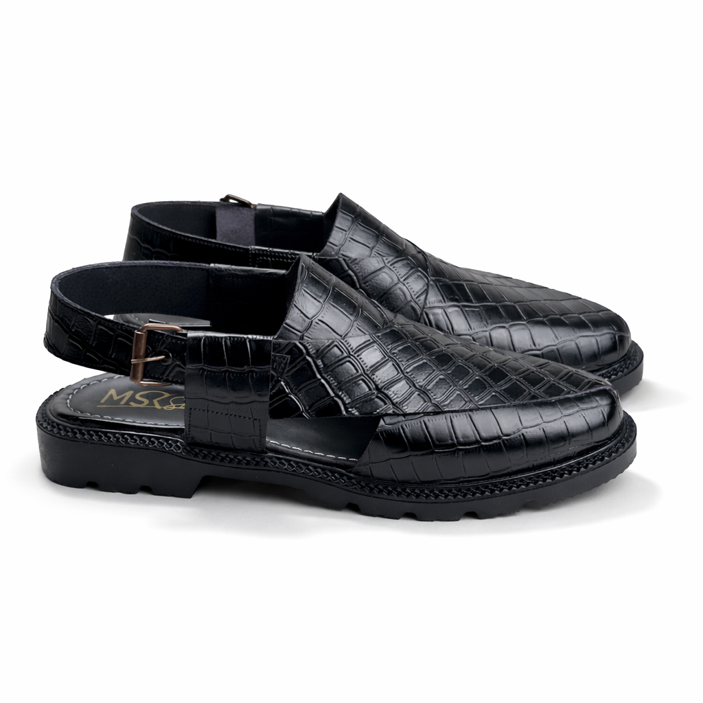 HIGH SOLE PESH - CROC BLACK - 5015